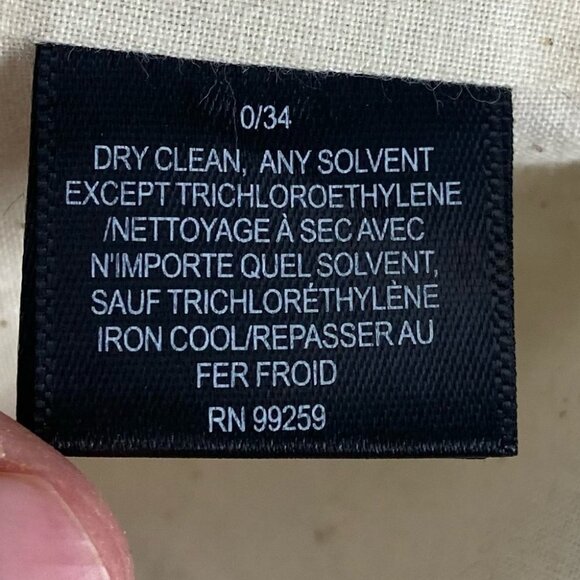 Vera Wang Collection Trench Coat Black Belted Size 0 Jacket Minimalist Oversized - Picture 14 of 14